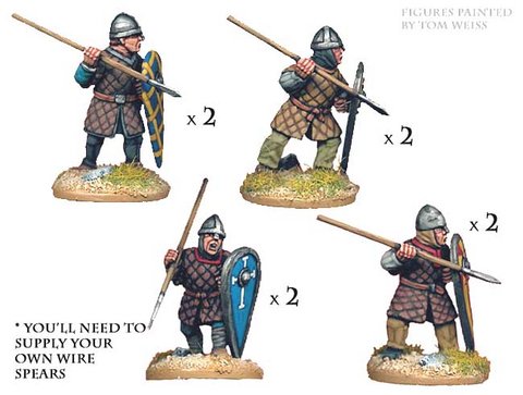Norman Spearmen in Quilted Armour