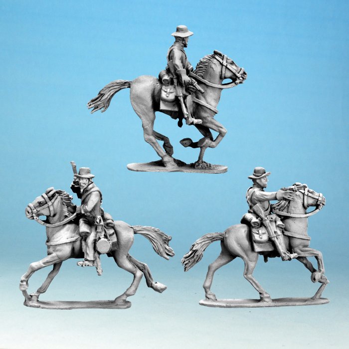 ACW Cavalry Armed with Pistols (Slouch Hats)