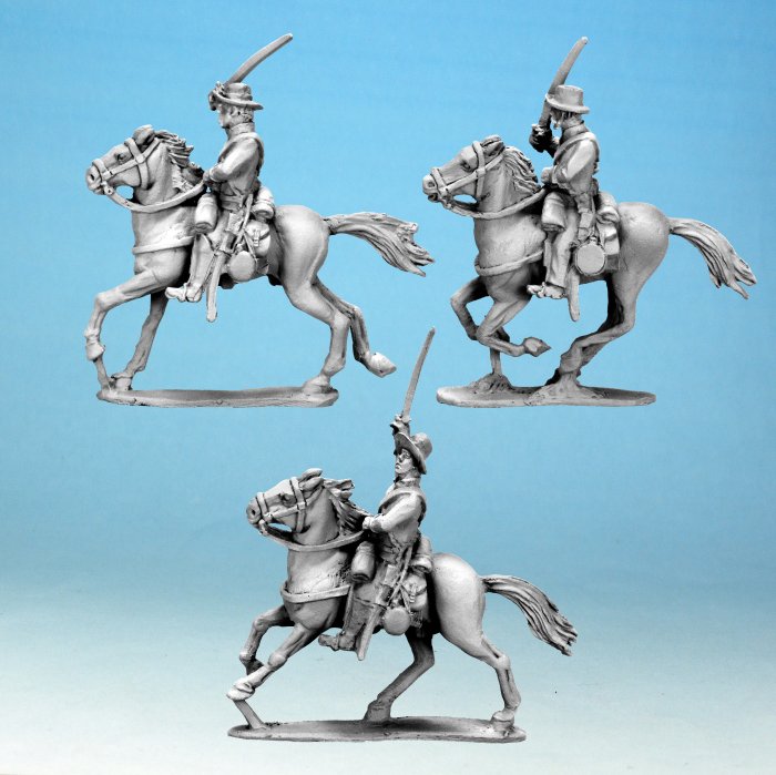 ACW Cavalry Armed with Swords (Slouch Hats)