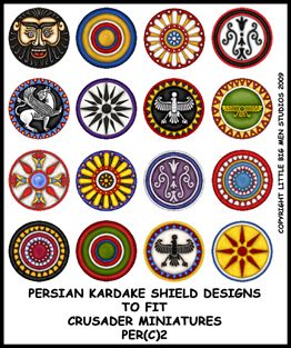 Persian Kardakes Shield Transfers II