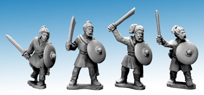 Saxon Warriors with Swords