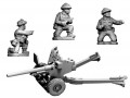 Photo of Late british 6 Pdr & 3 Crew (WWB120)