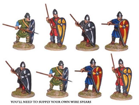 Unarmoured Norman Spearmen