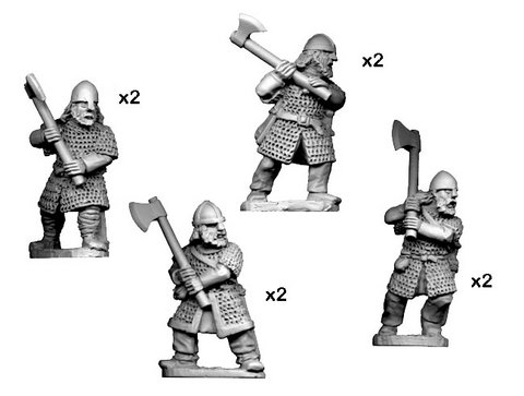 Hirdmen with 2 handed axes