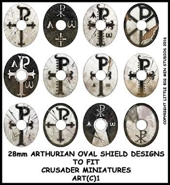 Sub Roman Shield Transfers (Oval 1)