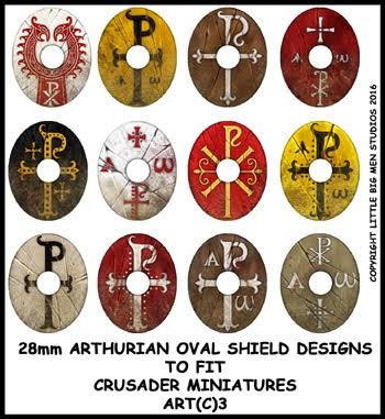 Sub Roman Shield Transfers (Oval 3)