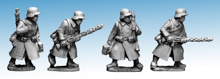 German Infantry in Greatcoats (LMG Teams)