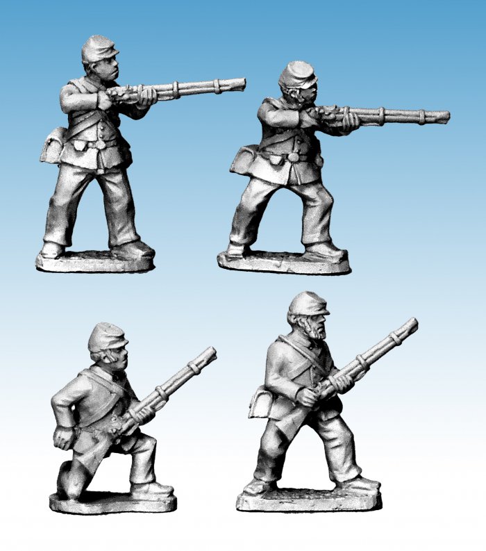 ACW Infantry in Jacket and Kepi Skirmishing