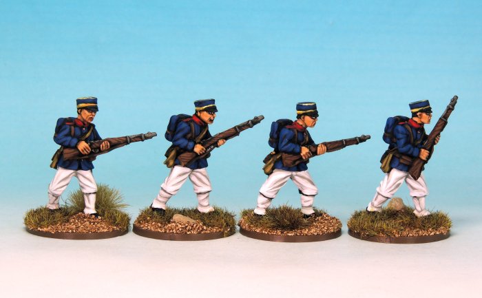 Japanese Infantry Advancing in full kit