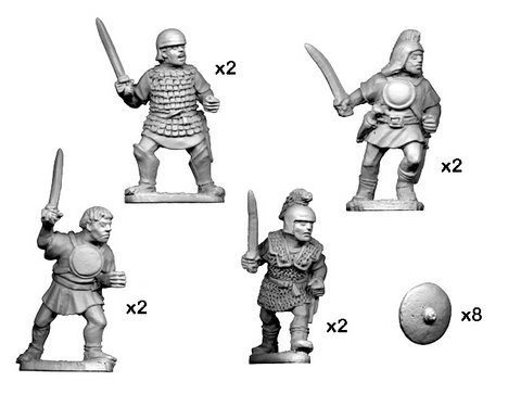 Lusitanian warriors with swords