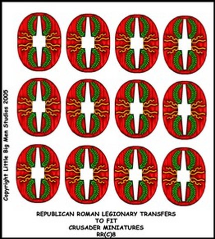 Republican Roman Shield Transfers