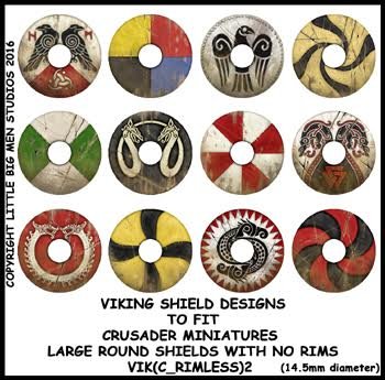 Viking Shield Transfers 2 (Rimless)