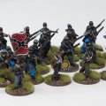 Photo of Confederate Regiment  (24 figures plus flags) (ACWU03)