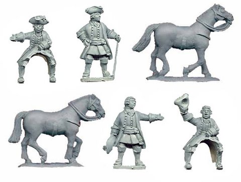 Austrian Generals (2 foot, 2 mounted)