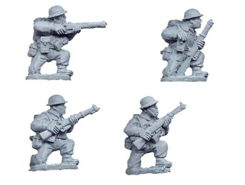 British Riflemen kneeling 