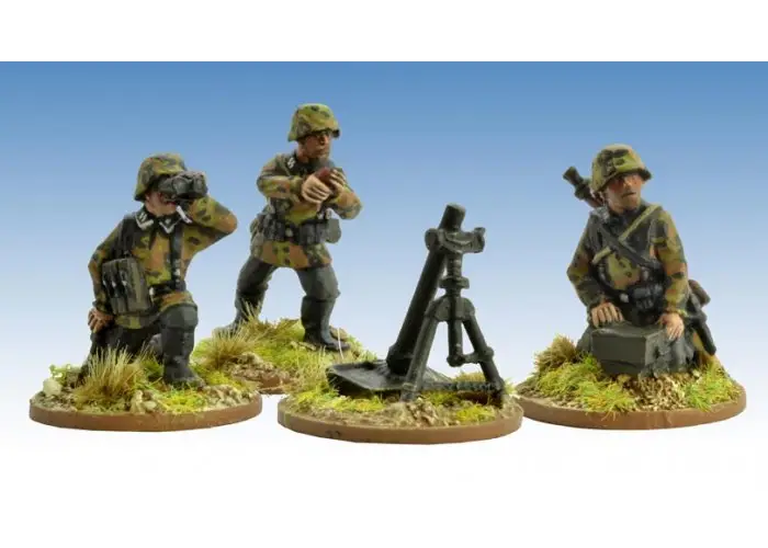 German Schützen Firing 8cm Mortar