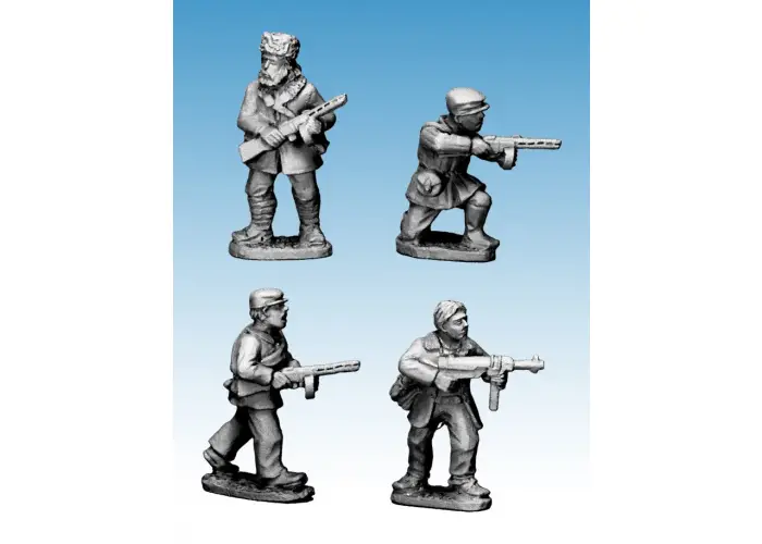 Partisans with submachine guns