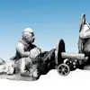Photo of Partisans firing Maxim gun (WWP060)
