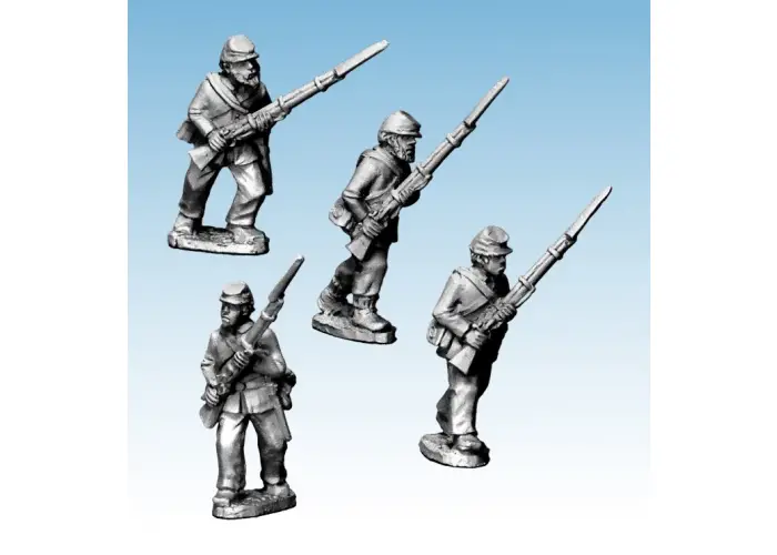 ACW Infantry in Jacket and Kepi Advancing/ Charging
