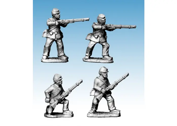 ACW Infantry in Jacket and Kepi Skirmishing