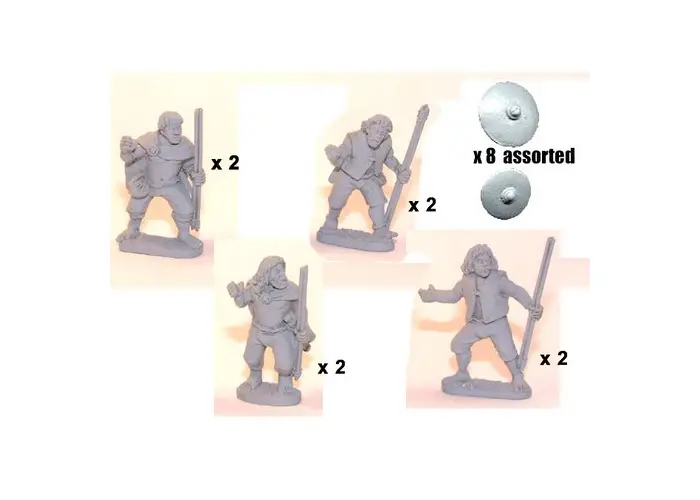 Irish Warriors with Javelins & Buckler