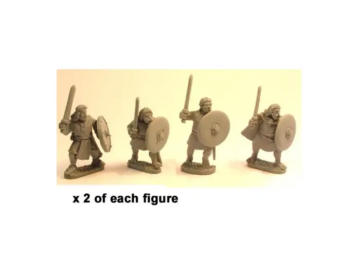Irish Noble Warriors with sword & shield