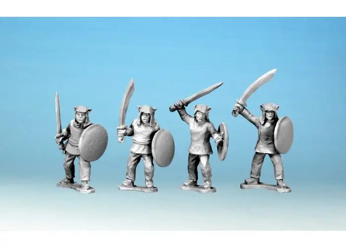 Tiger Men with Swords & Shields