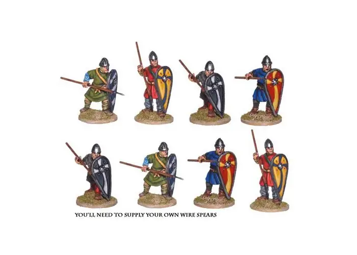 Unarmoured Norman Spearmen
