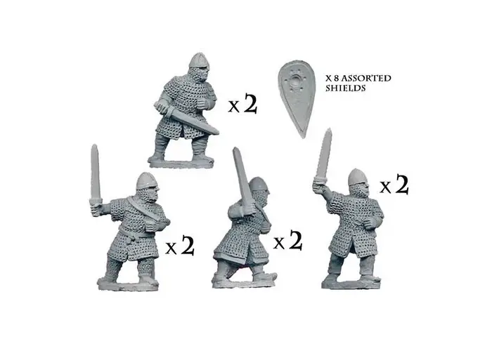 Dismounted Norman Knights with Swords
