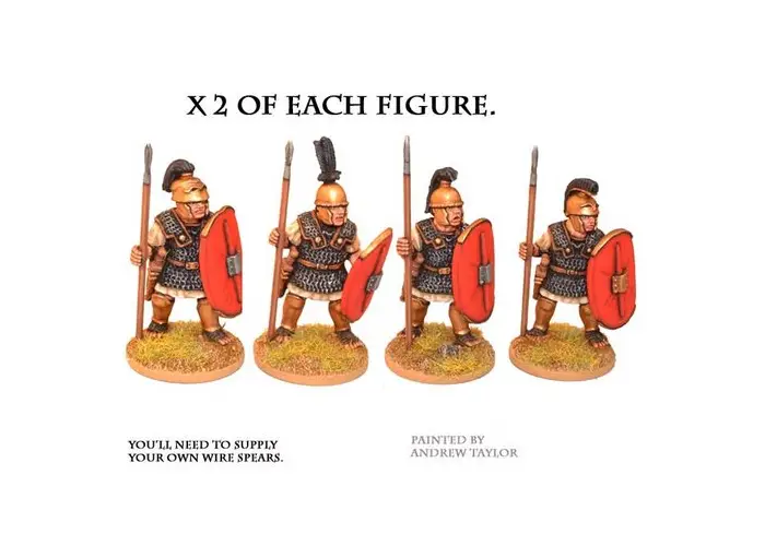 Republican Roman Triarii in Mail with Spear