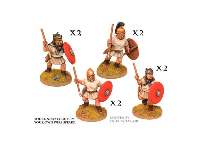 Roman Velites with spear/javelin & shield