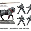 Photo of Mounted Men-at-Arms with Lances upright (MEW102)