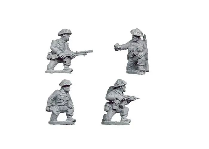 Late British Command & Bren Teams kneeling