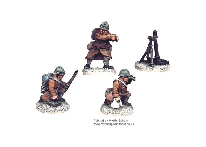 French 81mm Mortar (1 Mortar, 3 crew)