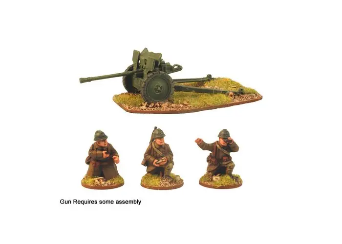 French 25mm AT Gun & 3 Crew