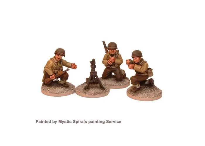 US Infantry 60mm Mortar (1 mortar, 3 crew)