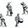 Photo of ACW Infantry Command in Shirt and Kepi Advancing (ACW024)