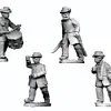 Photo of ACW Infantry in Frock Coat and Hardee Hat Command Advancing (ACW042)