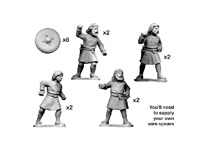 Unarmoured Scot Warriors