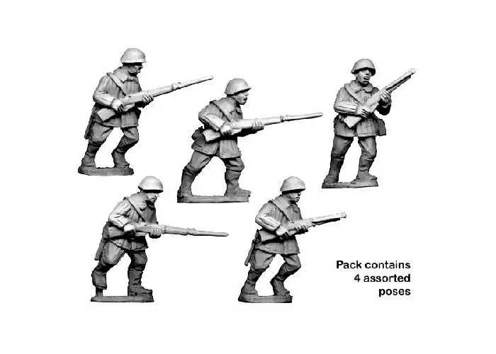 Russian Infantry Winter Uniform in helmets