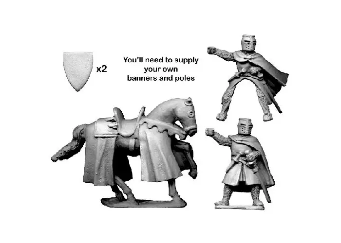 Knight bearing banner