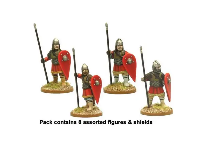 Byzantine Skutatoi standing - Lammelar Armour