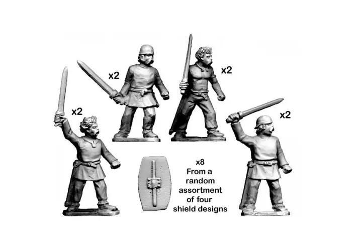 Unarmoured warriors with Swords