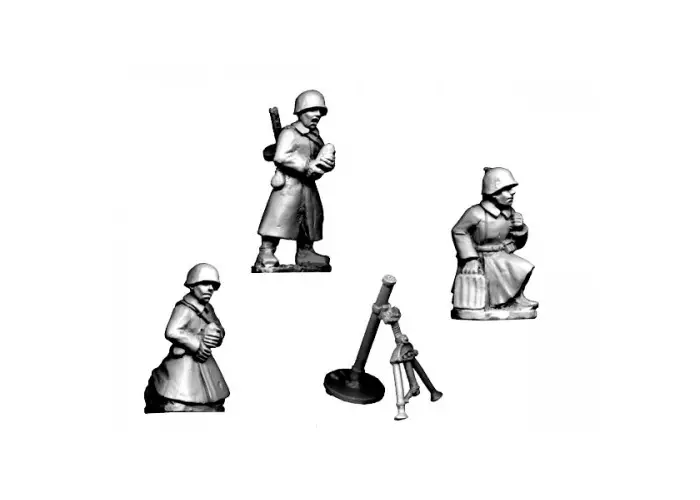 Russian Mortar (crew in Greatcoats)