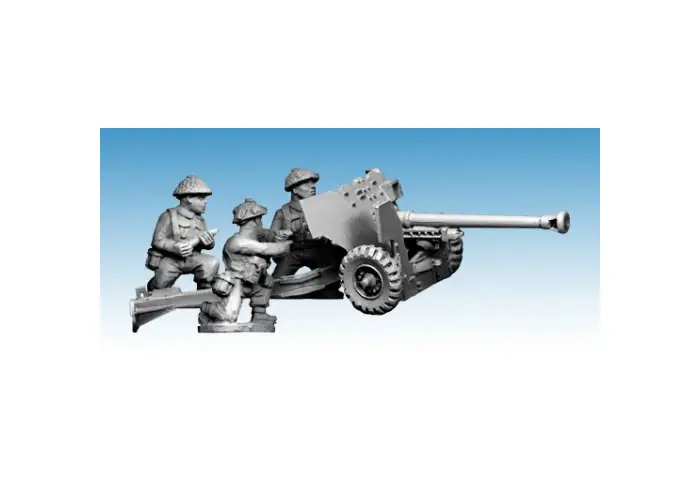 Late British MKIV 6 Pdr & 3 Crew