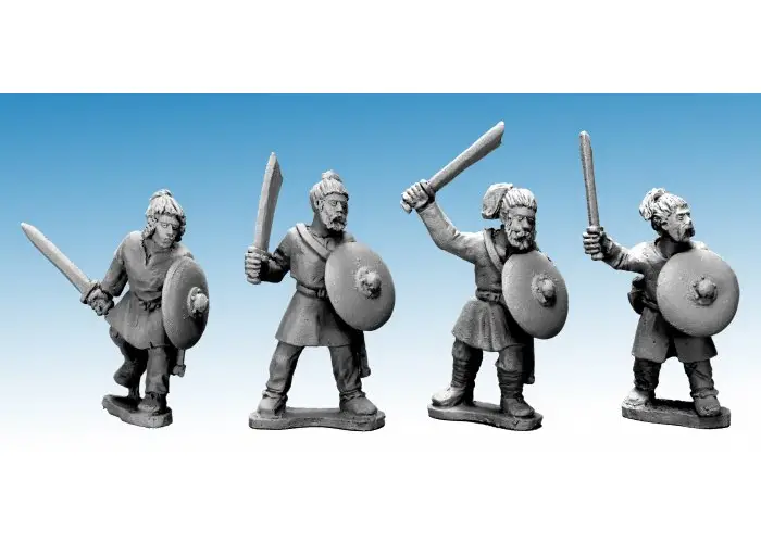 Saxon Warriors with Swords